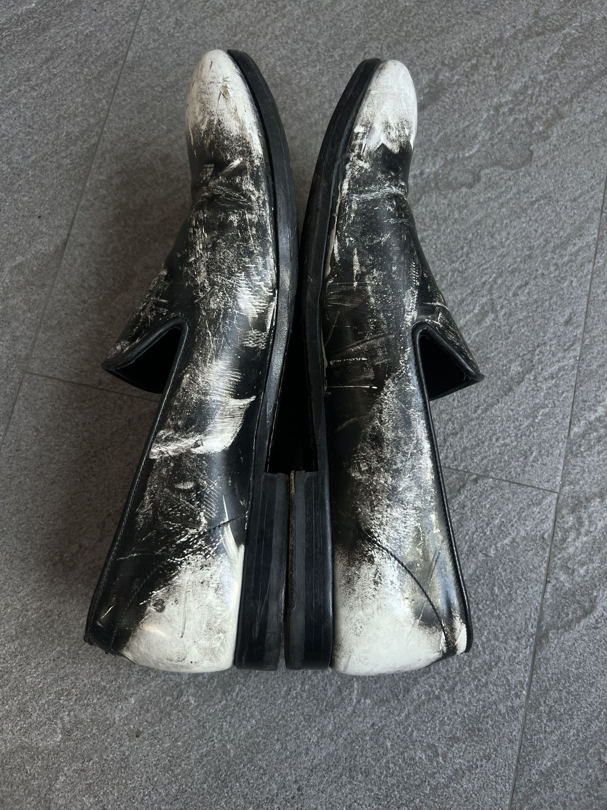 Alexander McQueen Skull Distressed Loafers EU41