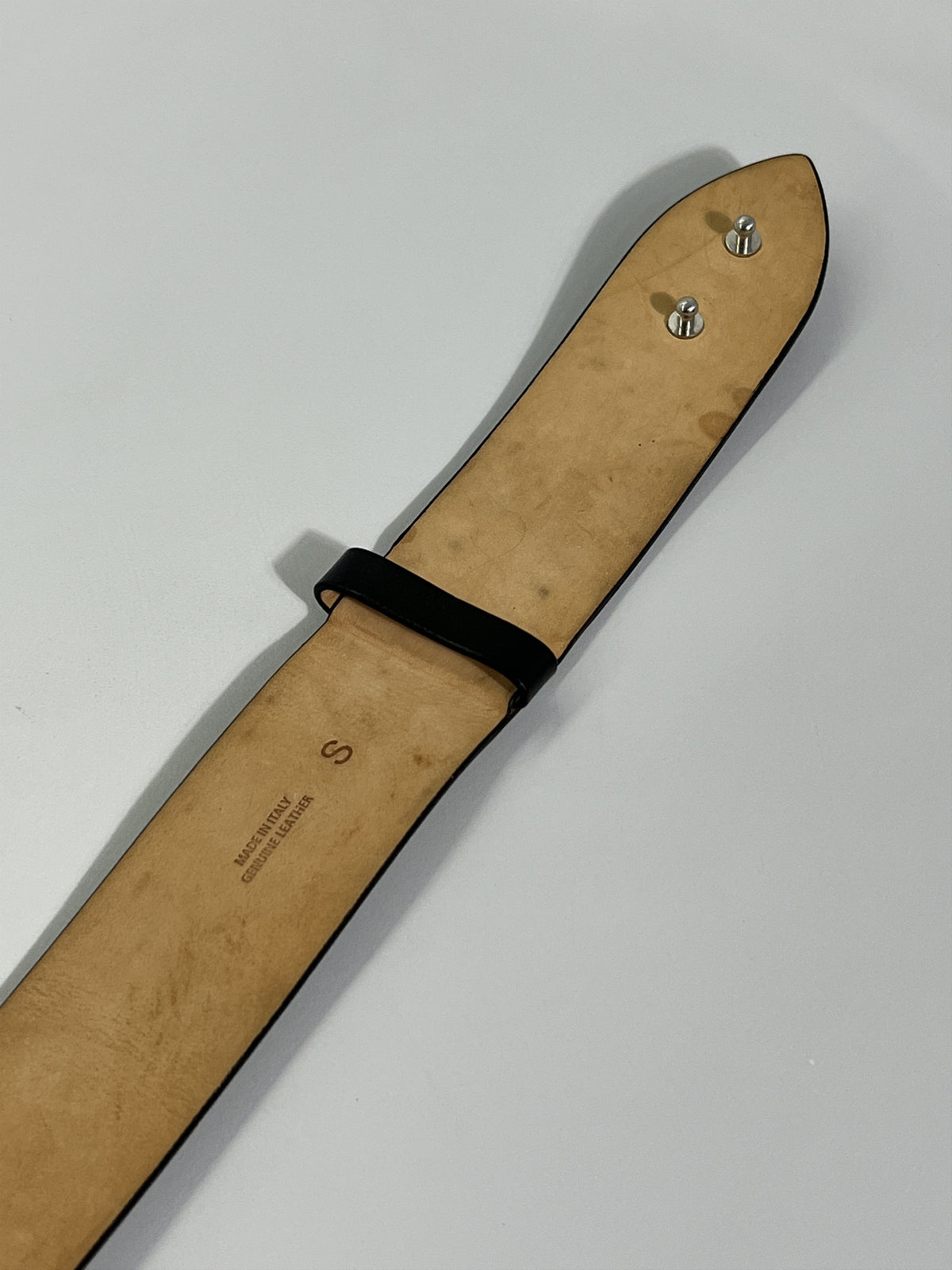 Maison Margiela Stitch Leather Belt Black Size S (27-31'')