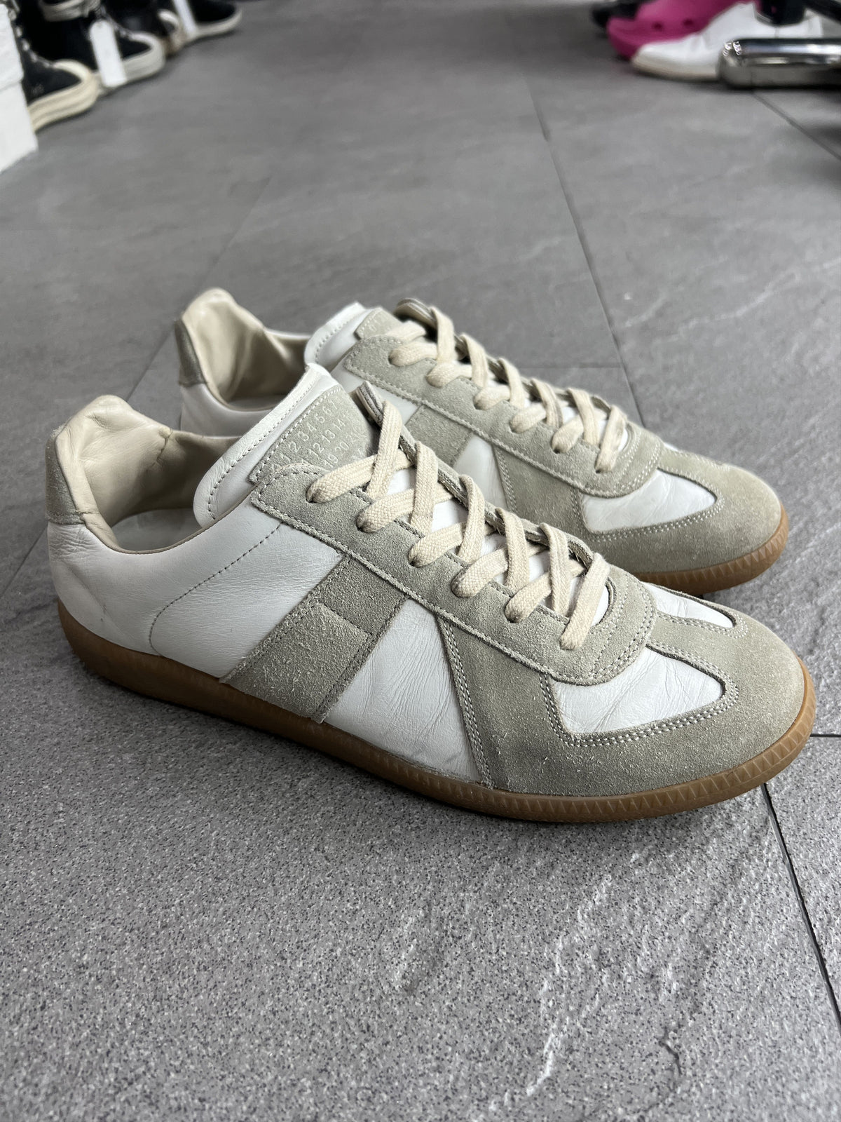 Maison Margiela Replica Leather Suede GAT Sneakers 41