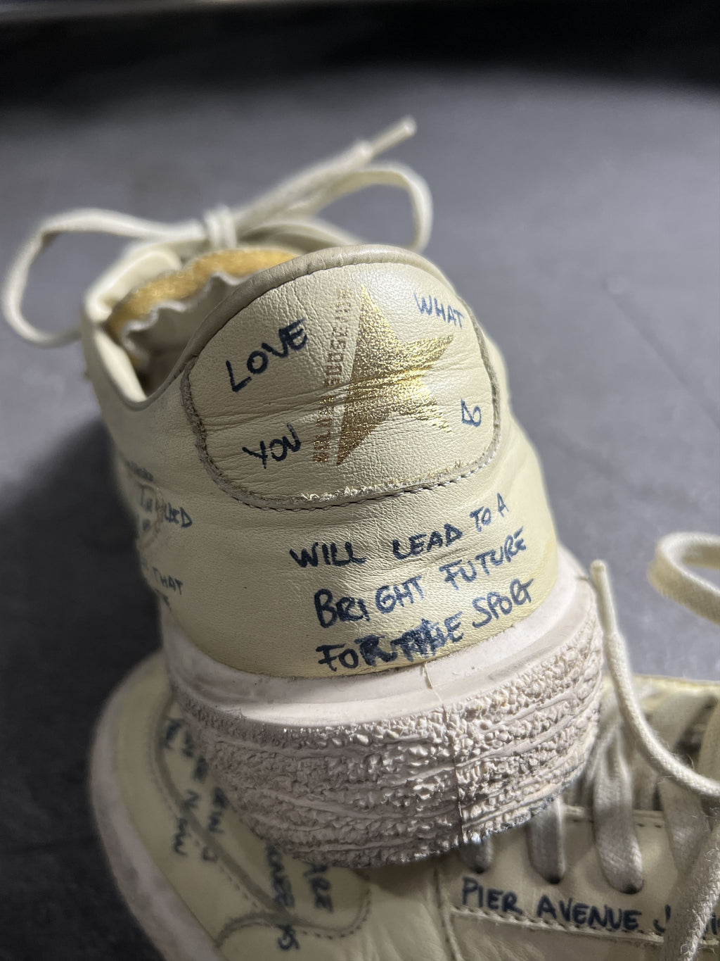 Golden Goose VCE Scribble Handwritten Leather Sneakers EU39
