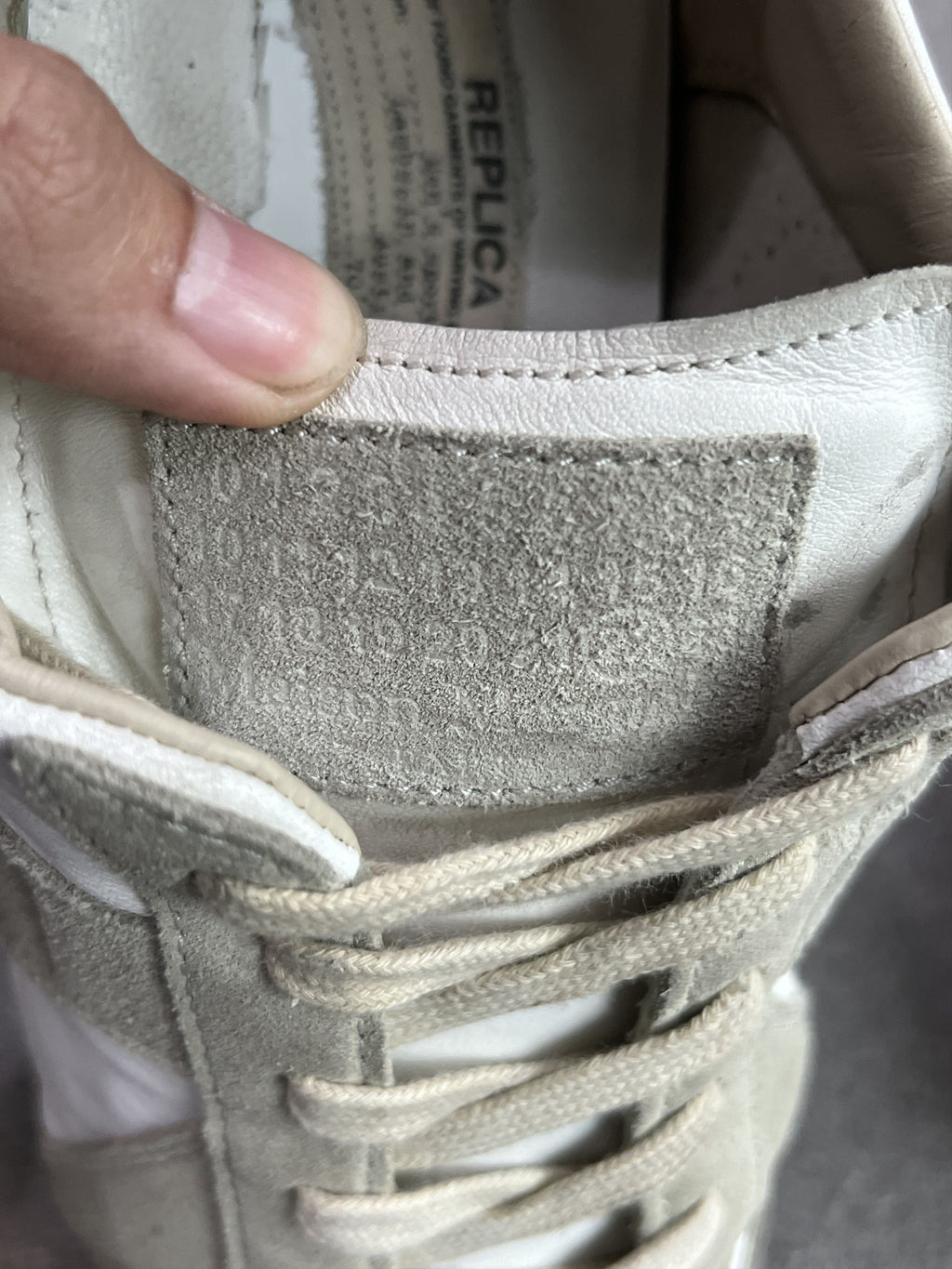 Maison Margiela Replica White Gum Sneakers 41.5