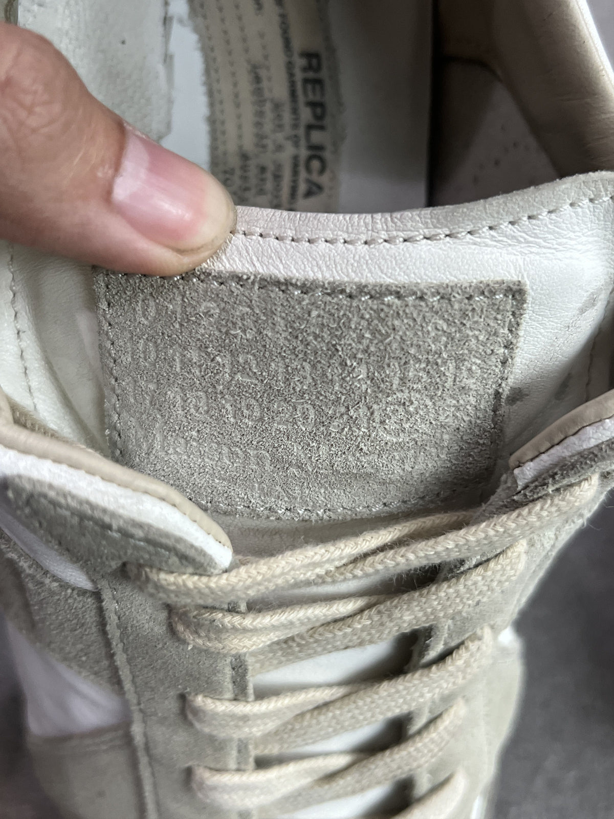 Maison Margiela Replica White Gum Sneakers 41.5