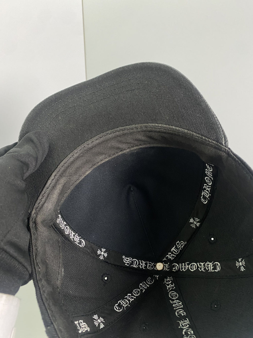 Chrome Hearts Cemetery Cross Black Fitted Cap
