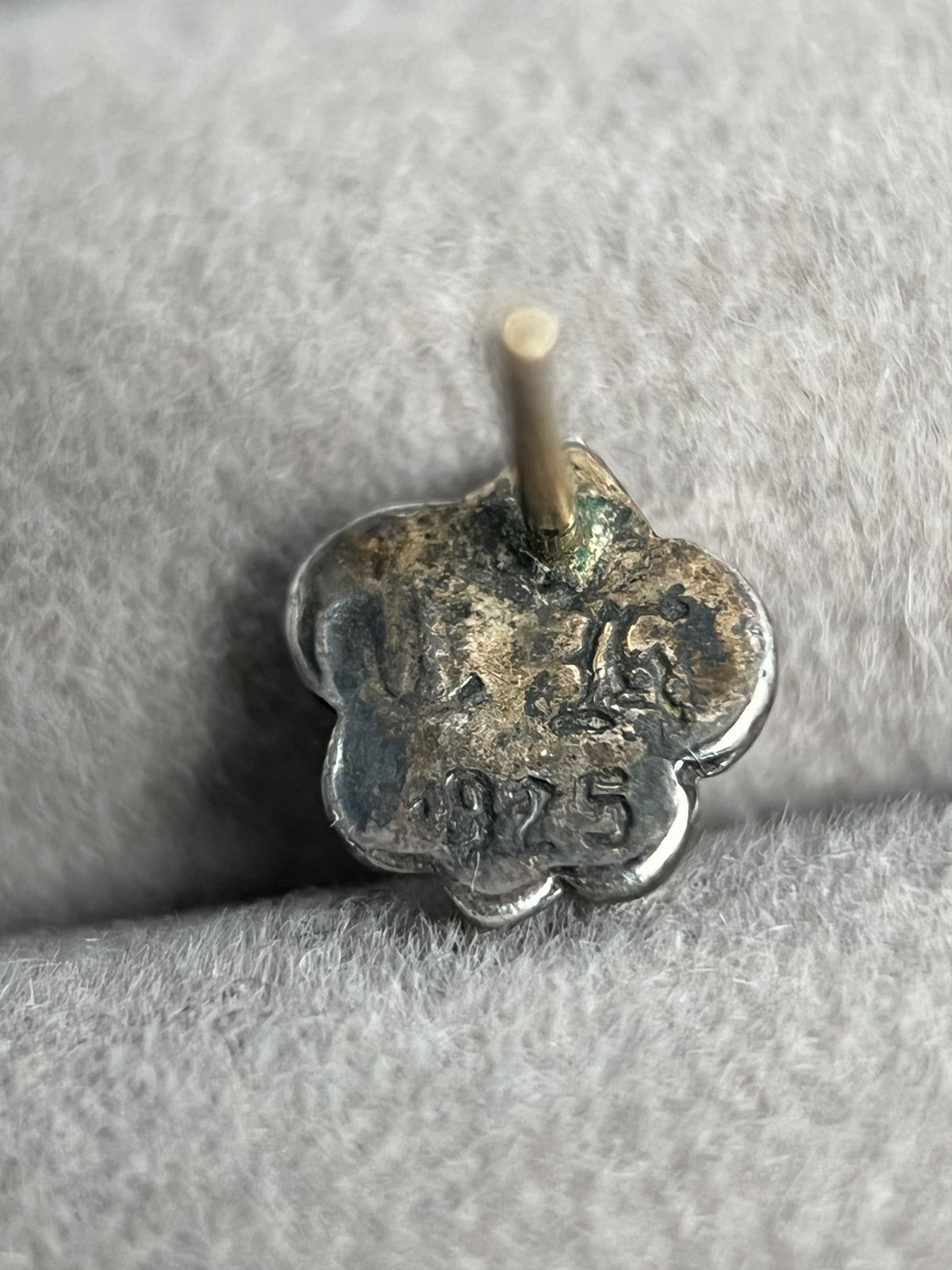 Chrome Hearts Fleur De Lis Stud Earring 925 Silver