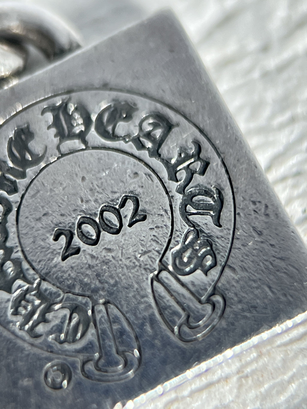 Chrome Hearts Square Cross Pendant 2002 .925 Silver