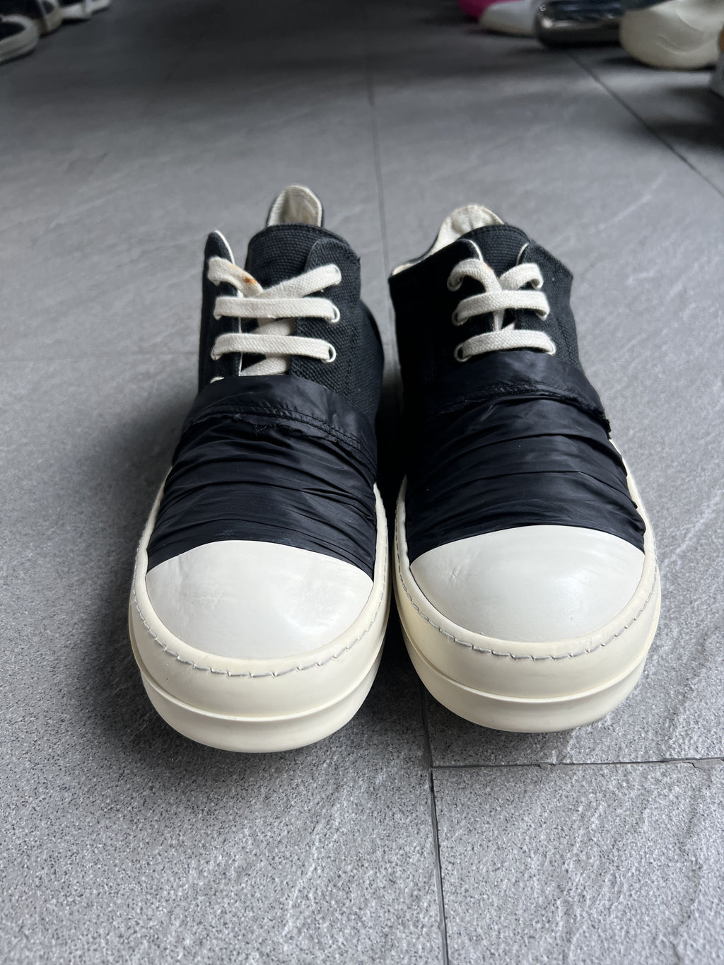 Rick Owens DRKSHDW Taped Ramones Low Sneakers EU40