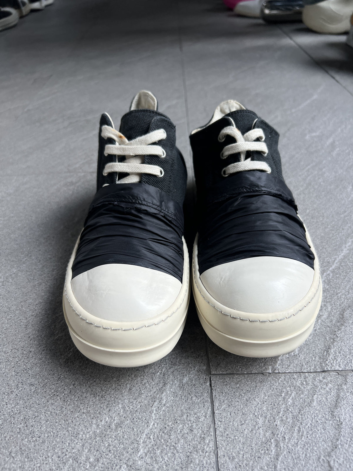 Rick Owens DRKSHDW Taped Ramones Low Sneakers EU40