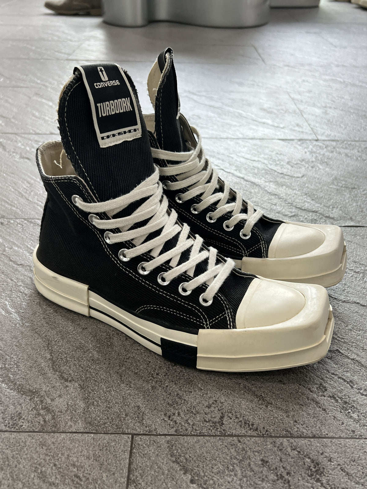 Rick Owens DRKSHDW x Converse TURBODRK Chuck 70 High 40.5