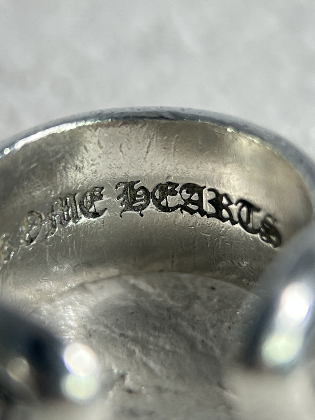 Chrome Hearts Scroll Band Ring .925 Silver Size US3 / MM44