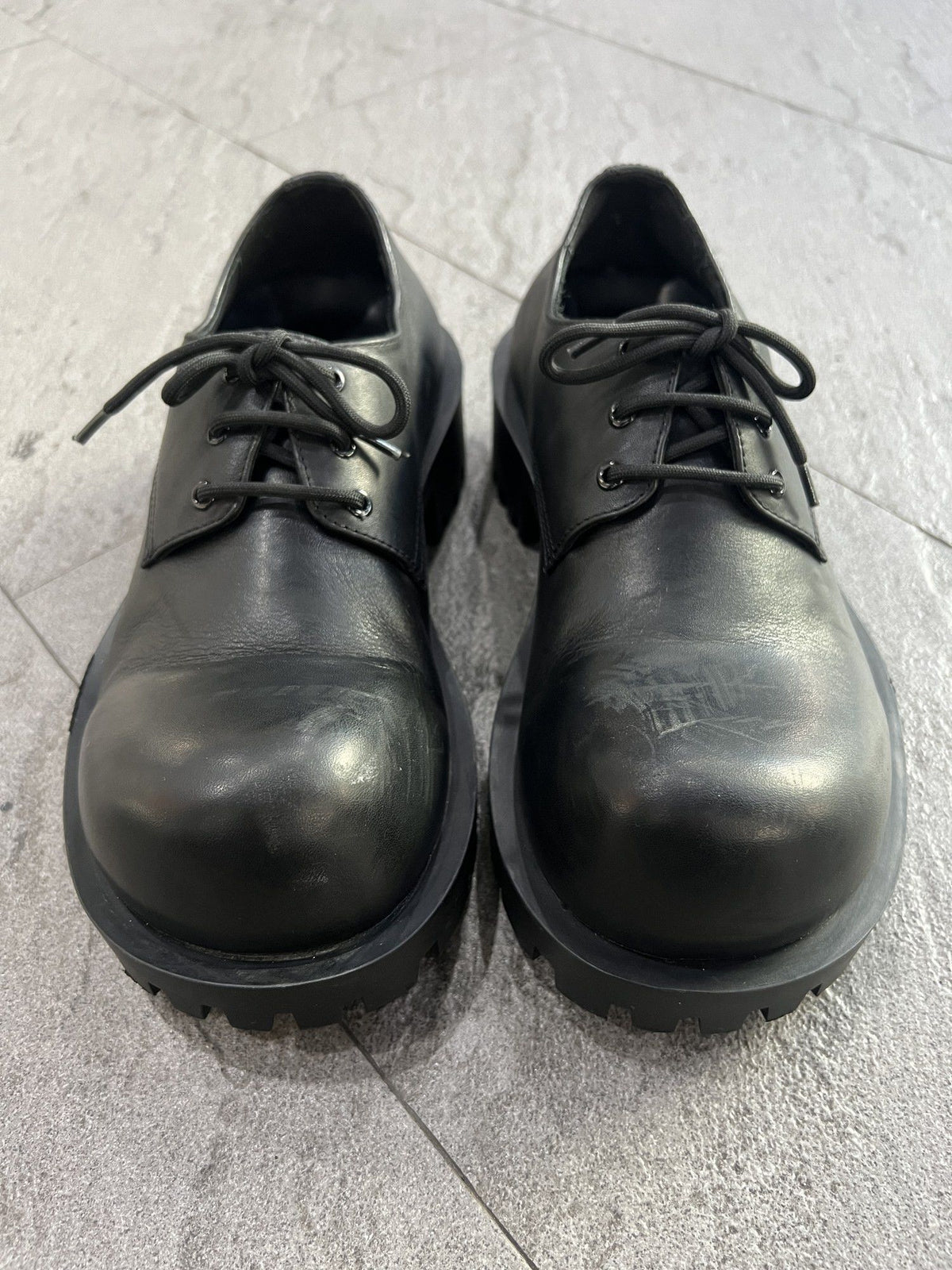 Balenciaga Chunky Lug Sole Derby Black EU 39