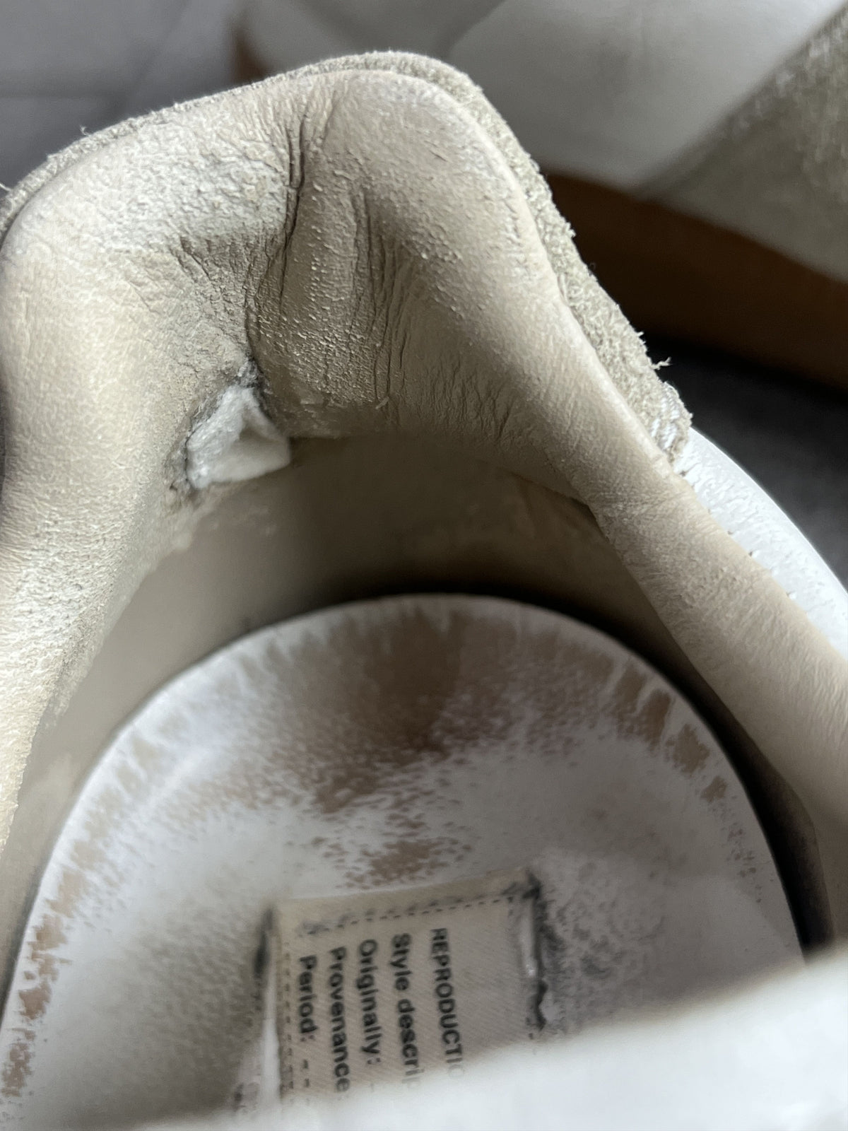 Maison Margiela Replica GAT White Suede Sneakers 40.5