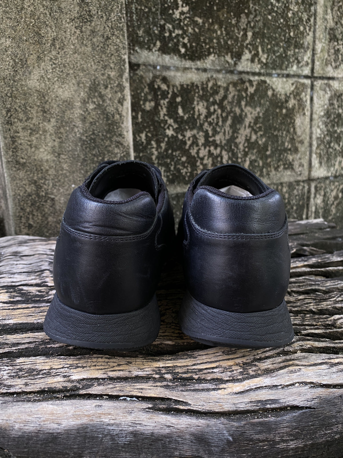 Prada Black Leather Runner Sneakers Size 8