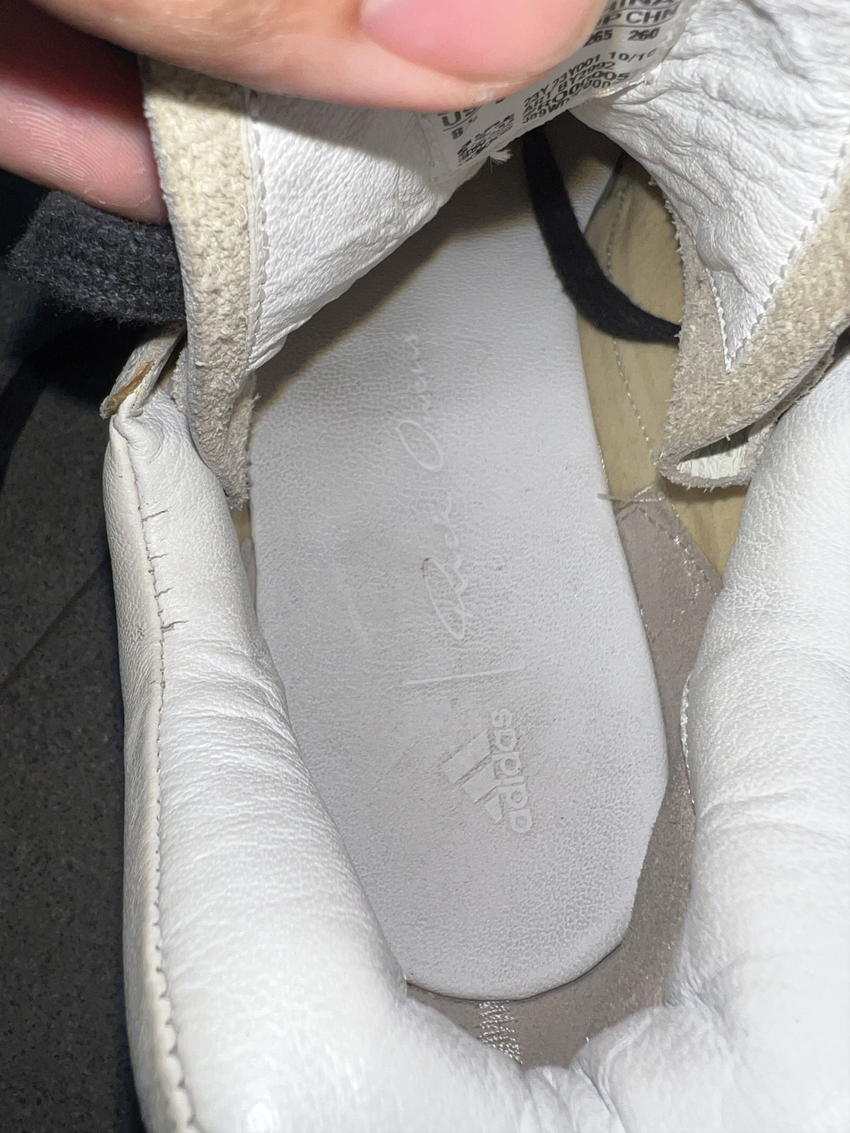 Rick Owens x Adidas Level Runner White Leather EU42