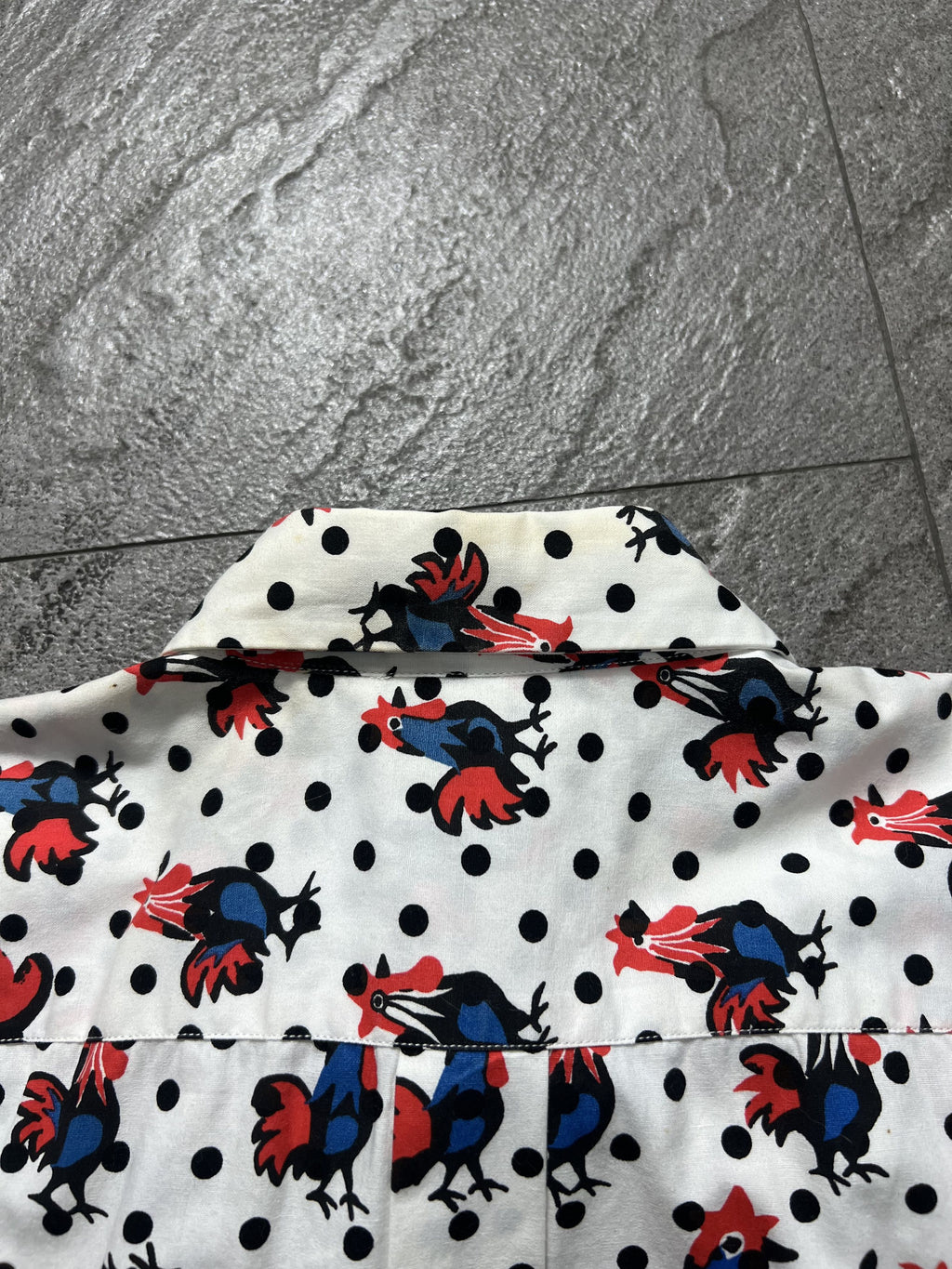 Comme des Garçons Black Chicken Printed Dot Shirt