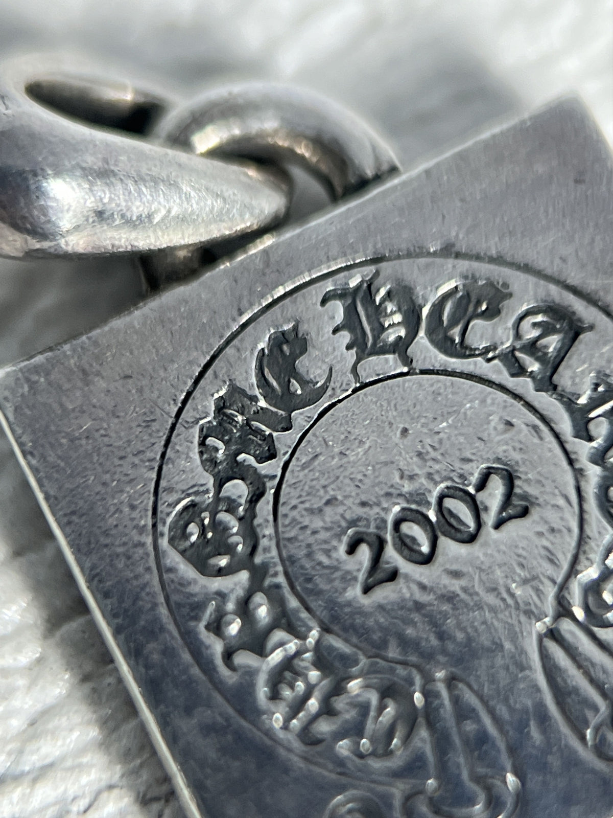 Chrome Hearts Square Cross Pendant 2002 .925 Silver
