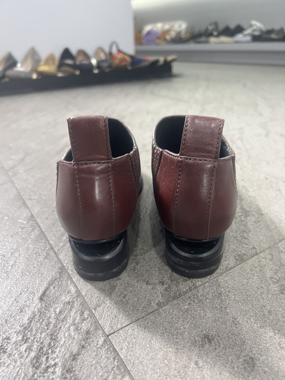 Alexander Wang Kori Oxblood Leather Boots 36.5