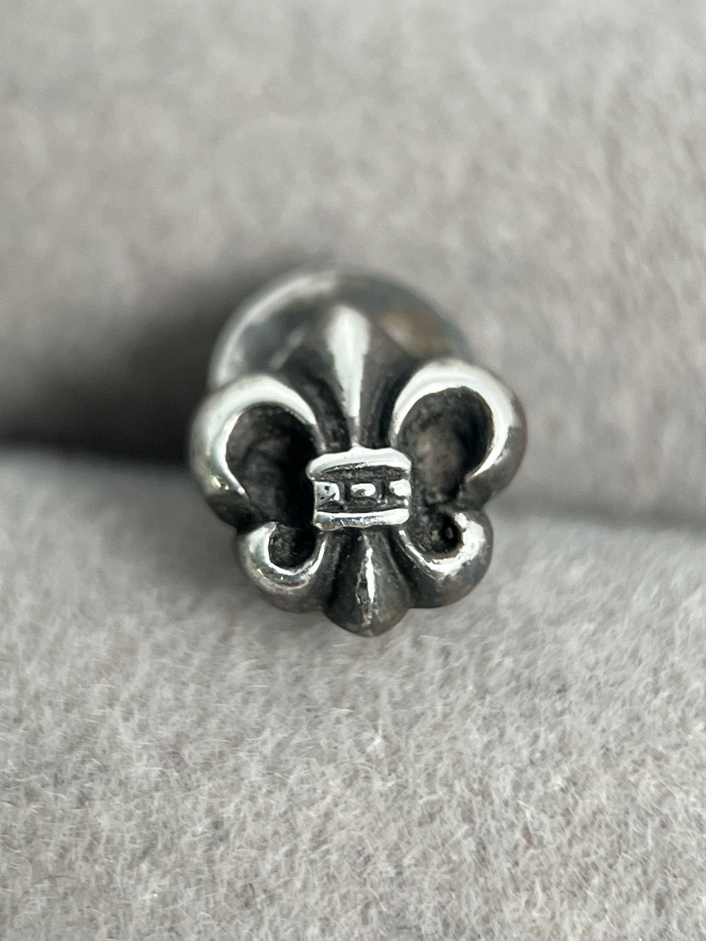 Chrome Hearts Fleur De Lis Stud Earring 925 Silver