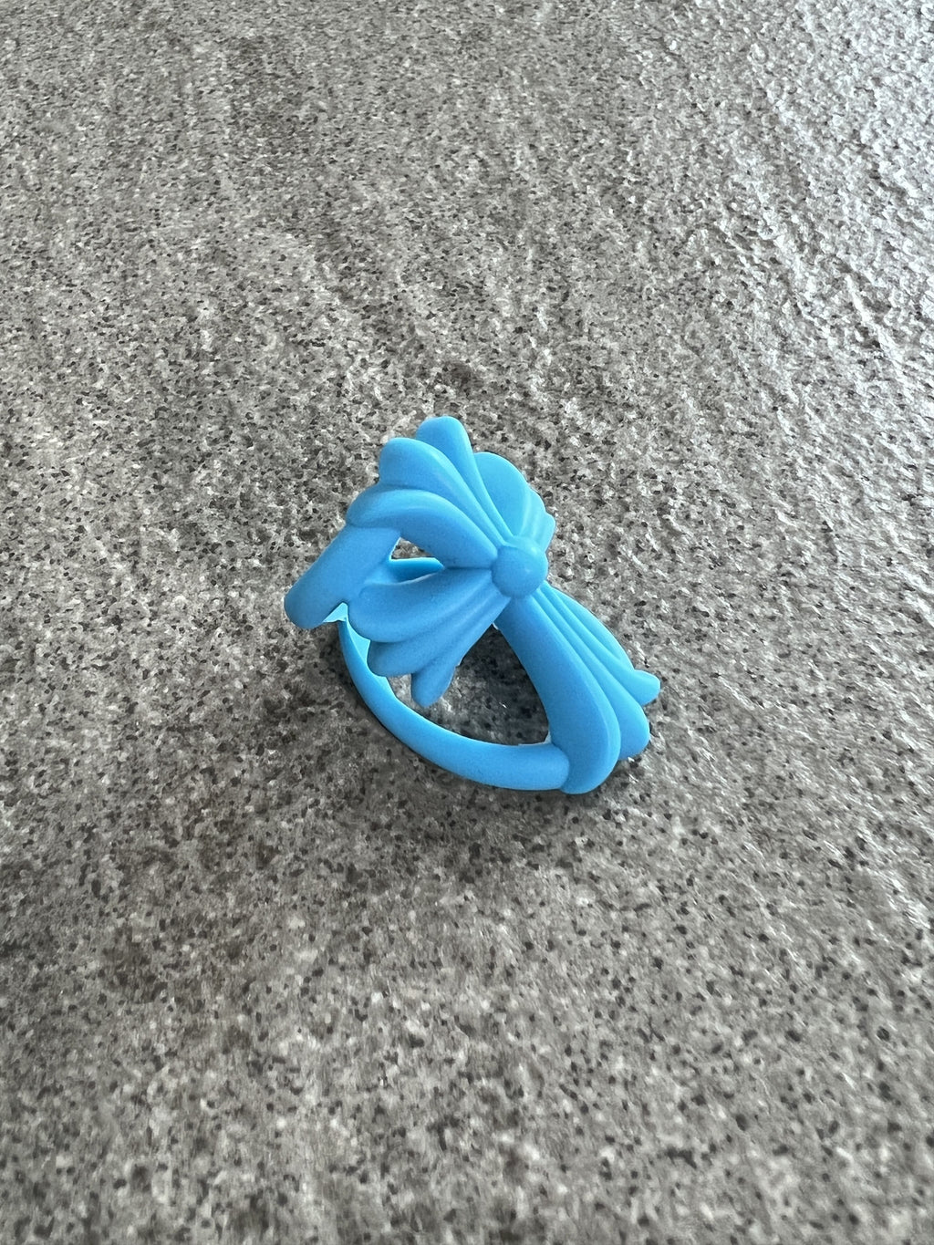 Chrome Hearts Rubber Bow Ring Blue 2022