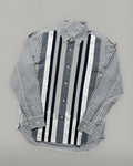 Ganryu Comme des Garçons multi-striped button-up shirt