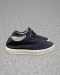 Maison Margiela Black Canvas Low-Top Sneakers 41