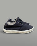 Maison Margiela Black Canvas Low-Top Sneakers 41