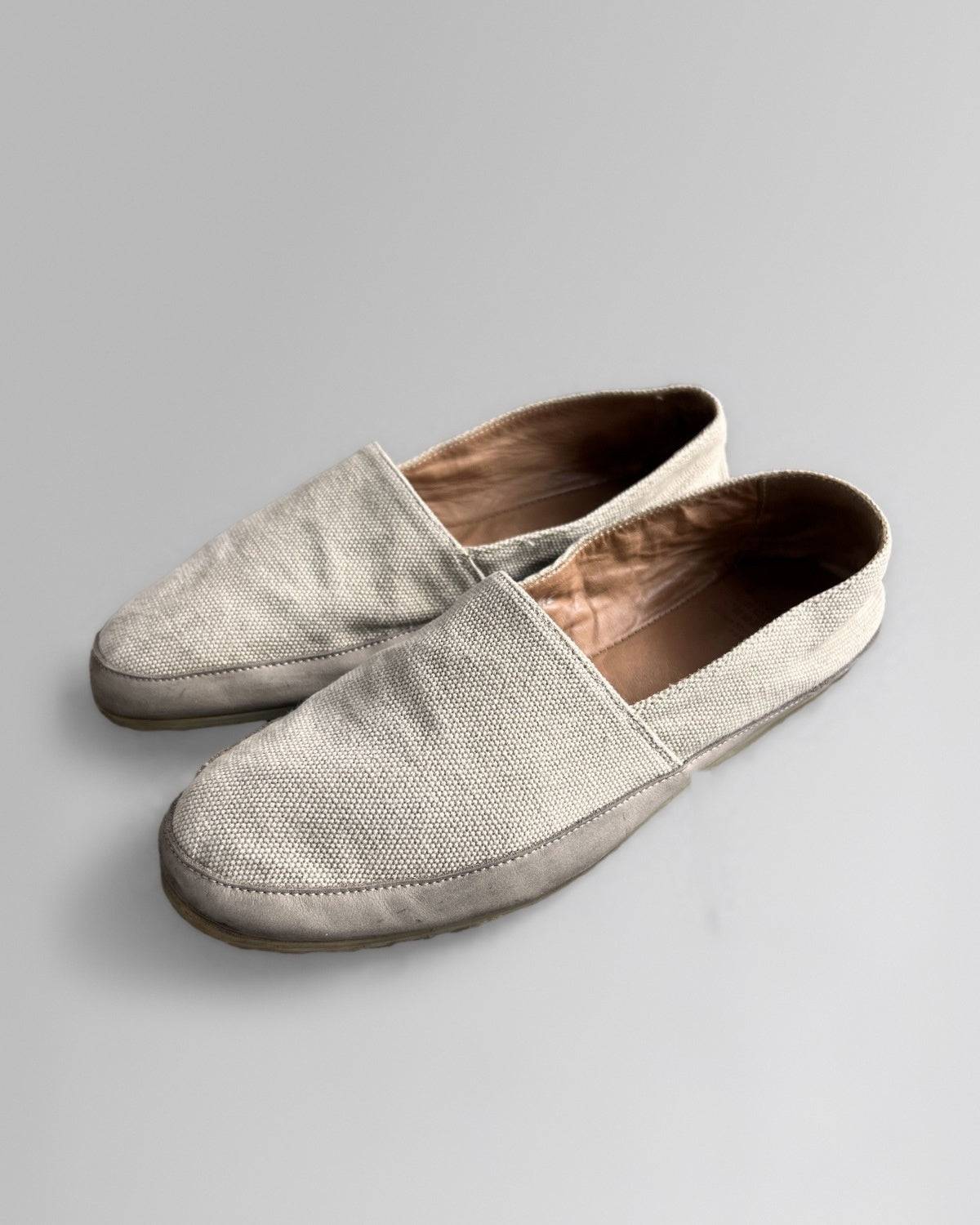 Maison Margiela Canvas Slip On Lug Sole Shoes 42