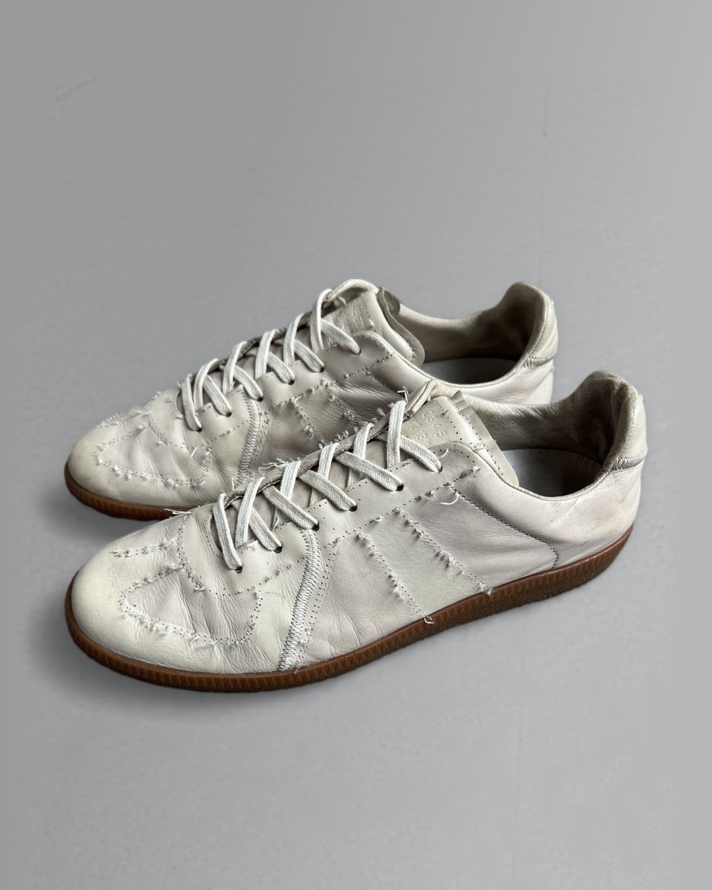 Maison Margiela Deconstructed Beige Grey Replica Sneakers