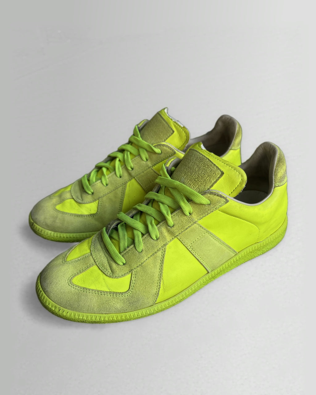 Maison Margiela GAT Replica Neon Yellow Sneakers EU41