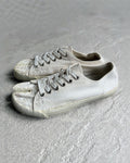 Maison Margiela Painted White Tabi Canvas Sneakers 41