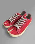 Maison Margiela Red Canvas Tabi Sneakers 27.5cm