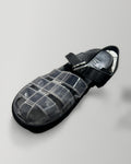 MM6 Maison Margiela Clear PVC Sandals Black Leather Strap