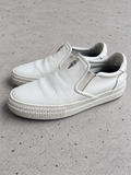 Chrome Hearts Dagger White Leather Slip-On Sneakers 40