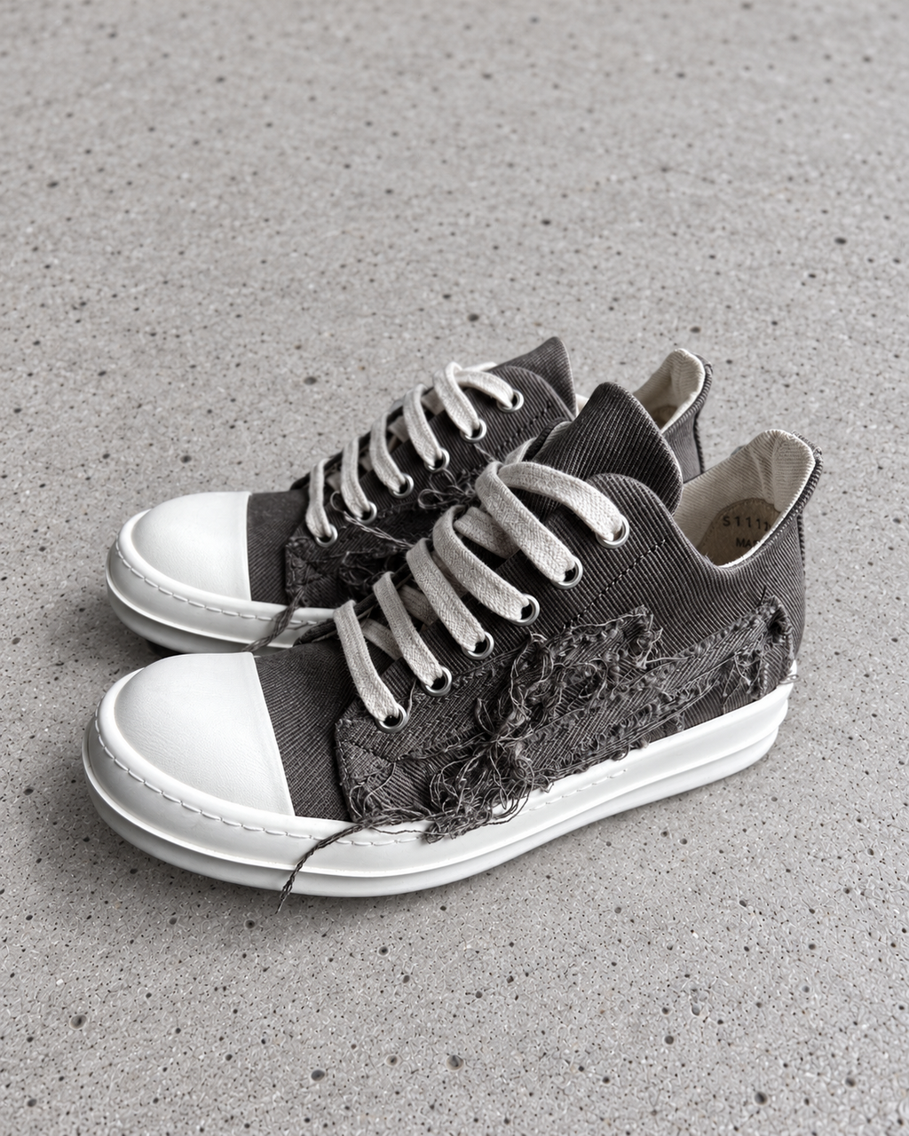Rick Owens DRKSHDW Slashed Low Sneakers Dust EU35.5