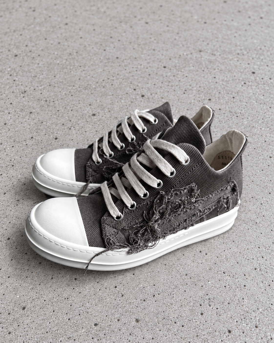 Rick Owens DRKSHDW Slashed Low Sneakers Dust EU35.5