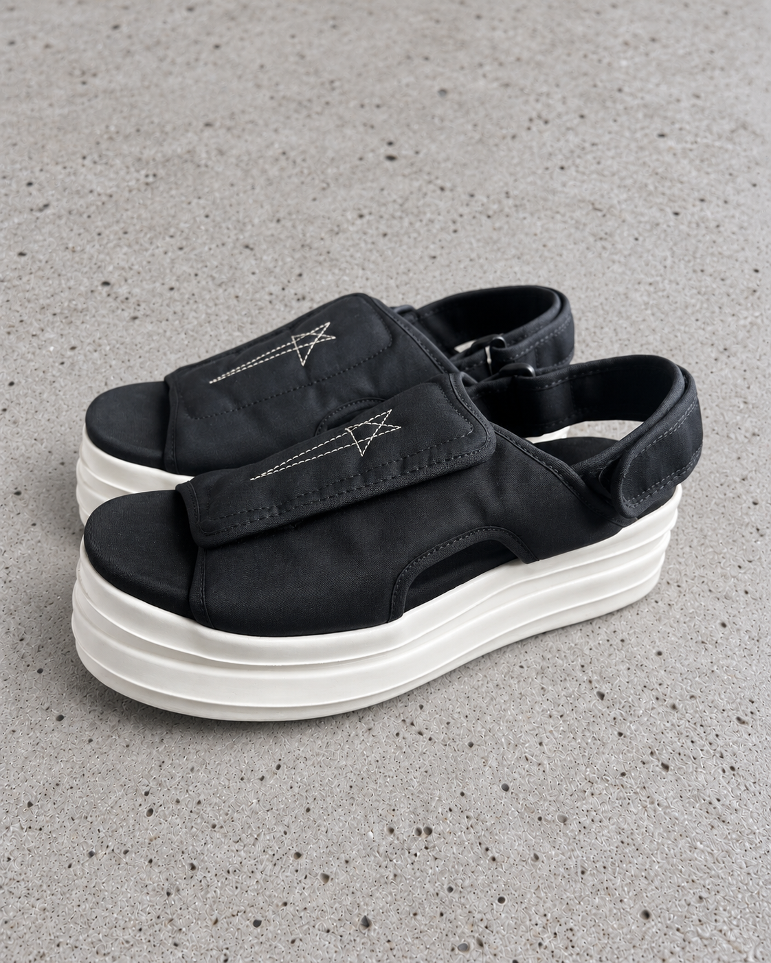 Rick Owens DRKSHDW Double Bumper Pentagram Sandals