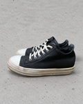Rick Owens DRKSHDW Ramones Low Black Waxed Canvas Toe EU41.5