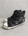 ASH Virgin Multi Buckle Leather High Top Sneakers EU36