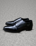Saint Laurent Black Polished Leather Derbies 43.5