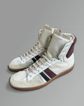 Saint Laurent SL/05H High Top Sneakers White Burgundy EU42