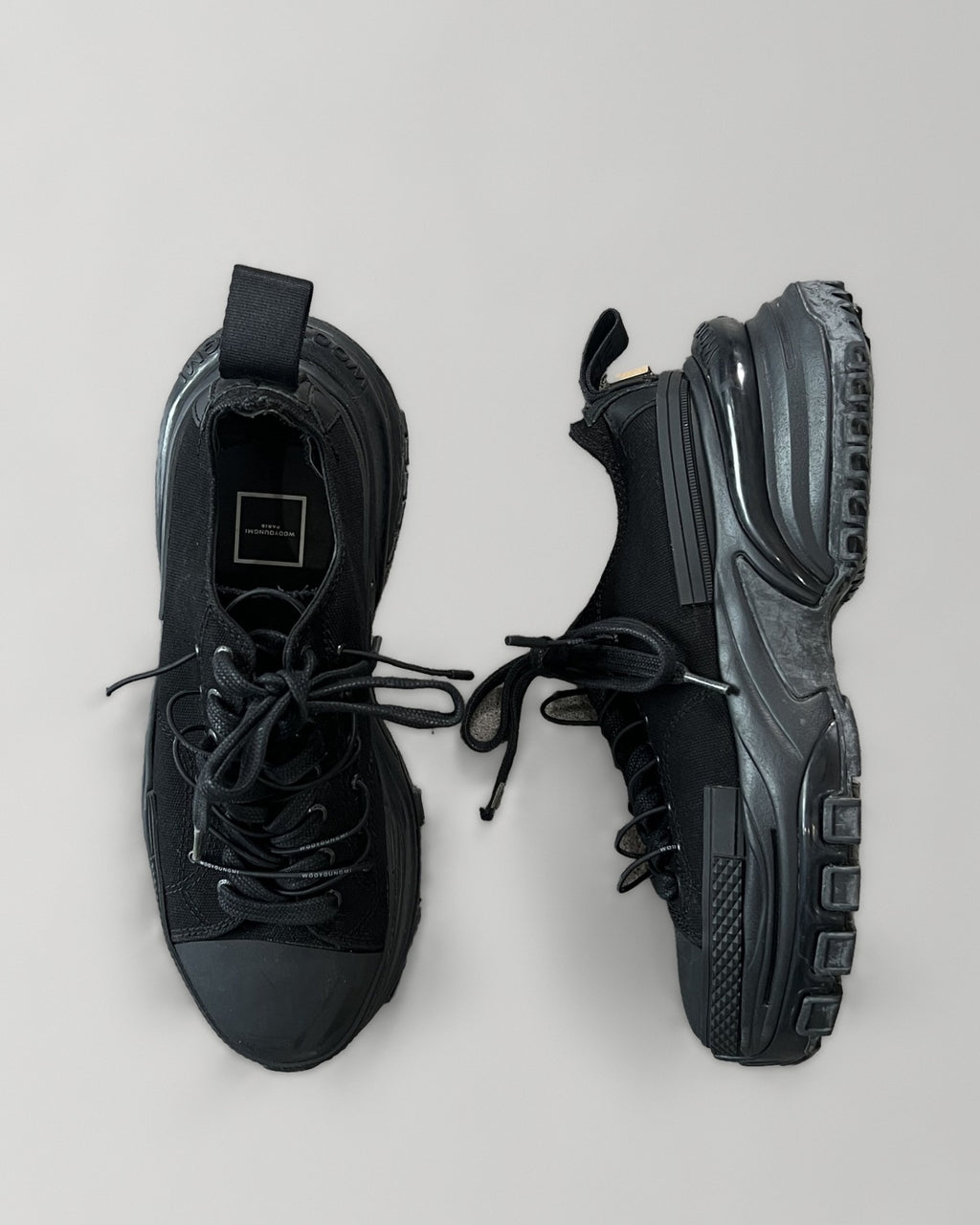 Wooyoungmi Paris Platform Chunky Sneakers Black EU43
