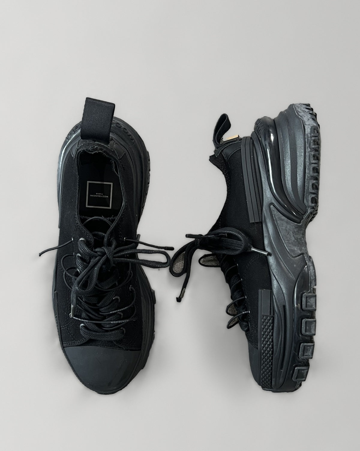 Wooyoungmi Paris Platform Chunky Sneakers Black EU43