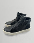 Yves Saint Laurent Leather Pony Hair High Sneakers Black 40